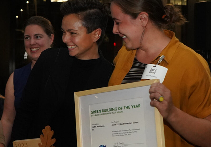 Fales Elementary Wins BE+ Green Building of the Year!